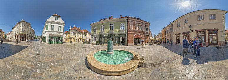 Szódásüveg szobor